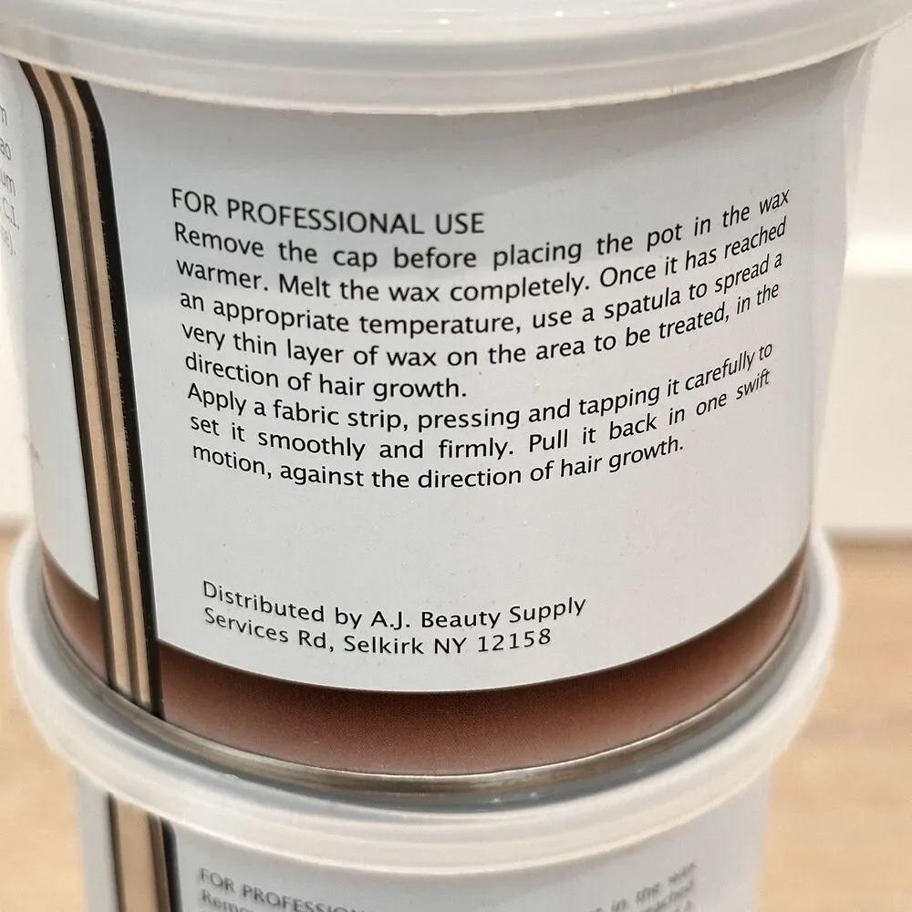 Lot 3 Bella Perfetta Depilatory Wax Lavender Chocolate 400ml 14oz Professional